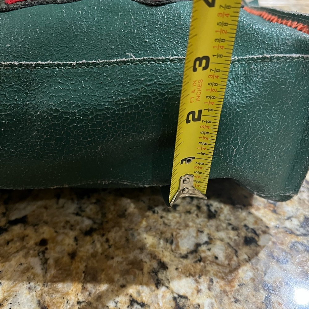 Delila Embroidered Green Skeleton Crossbody Leather Bag - Picture 11 of 11